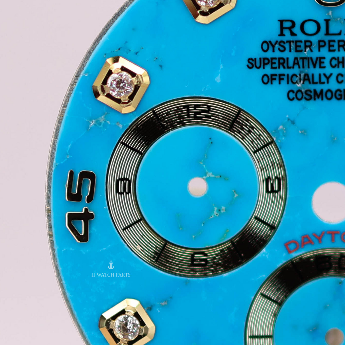 Custom Rolex Daytona 116508 Blue Turquoise Stone Dial with Diamonds 40mm - Cal 4130