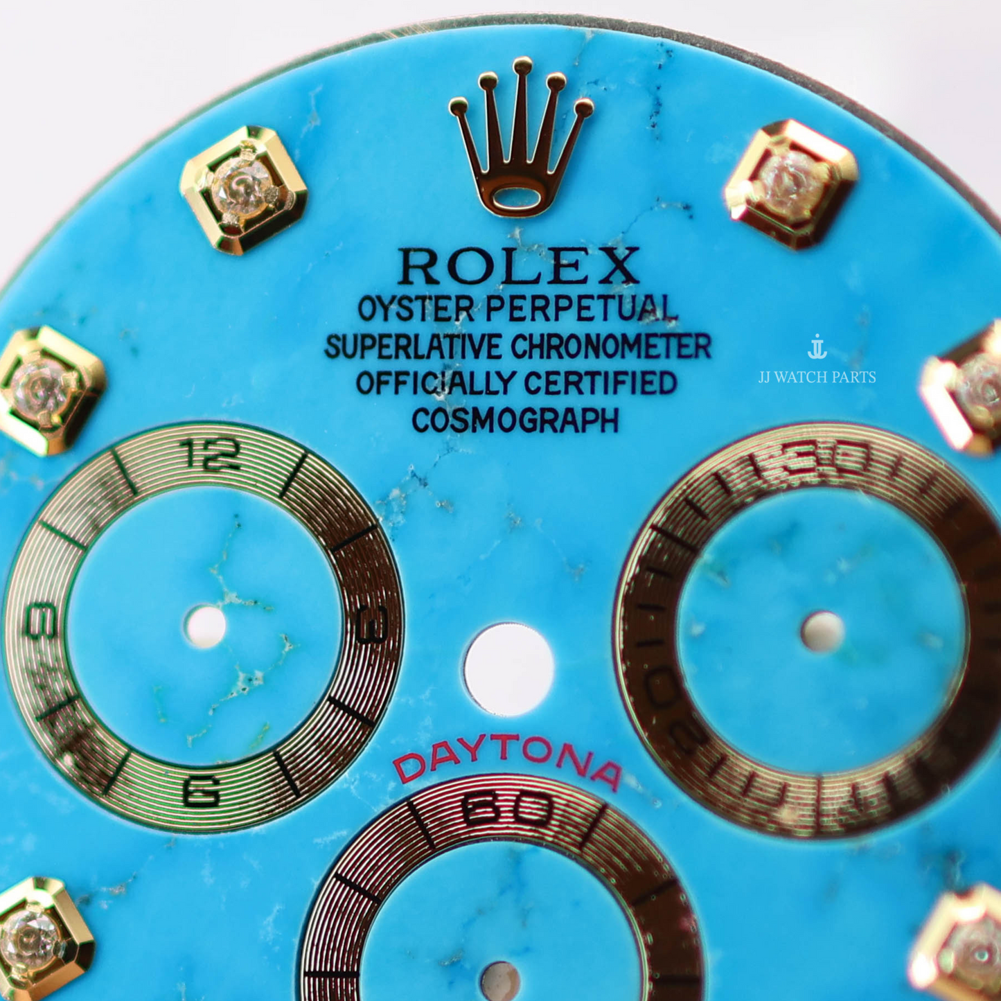 Custom Rolex Daytona 116508 Blue Turquoise Stone Dial with Diamonds 40mm - Cal 4130