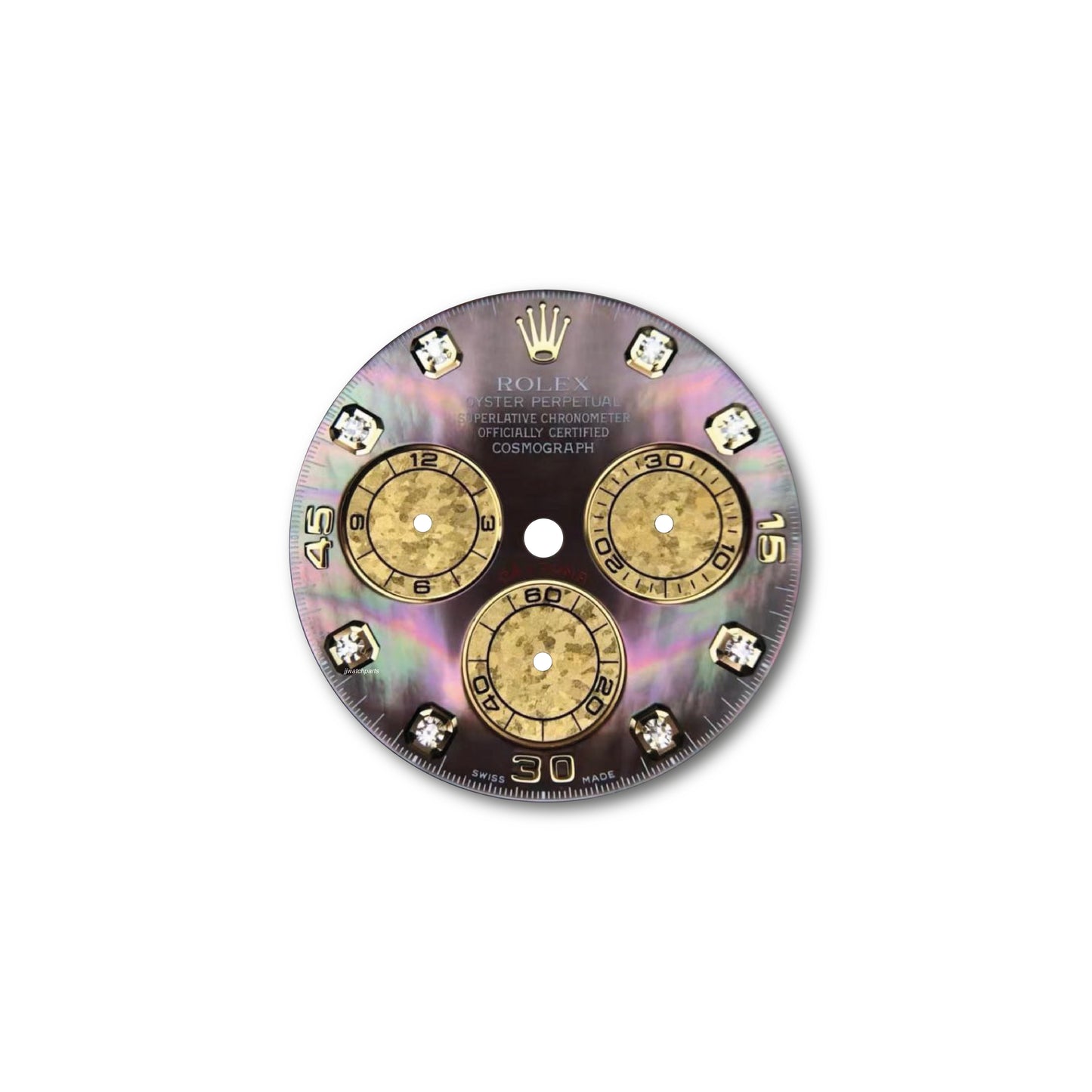 Custom Rolex Daytona 116508 Tahitian MOP Dial with Yellow Gold Crystal Subdials 40mm - Cal 4130
