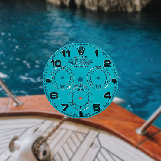 Custom Rolex Daytona 116519 Turquoise Beach Dial 40mm - Cal 4130