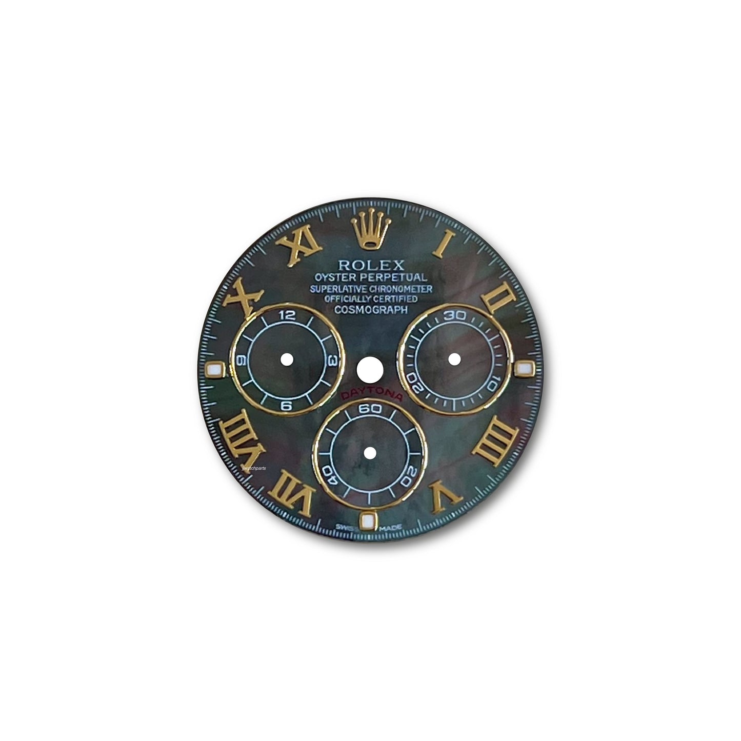 Custom Rolex Daytona 116508 Tahitian MOP Dial Roman Gold 40mm - Cal 4130