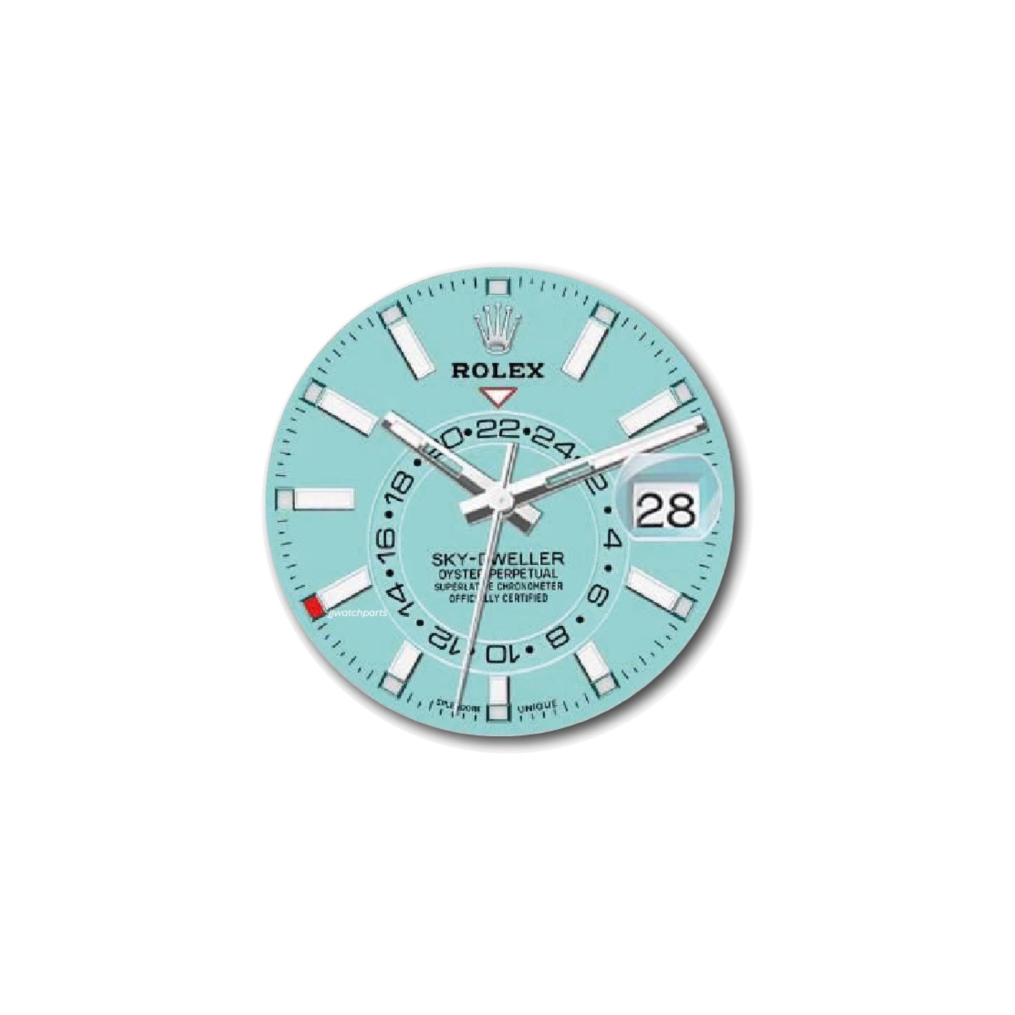 Custom Rolex Sky-Dweller Tiffany Blue Dial (without Hands)