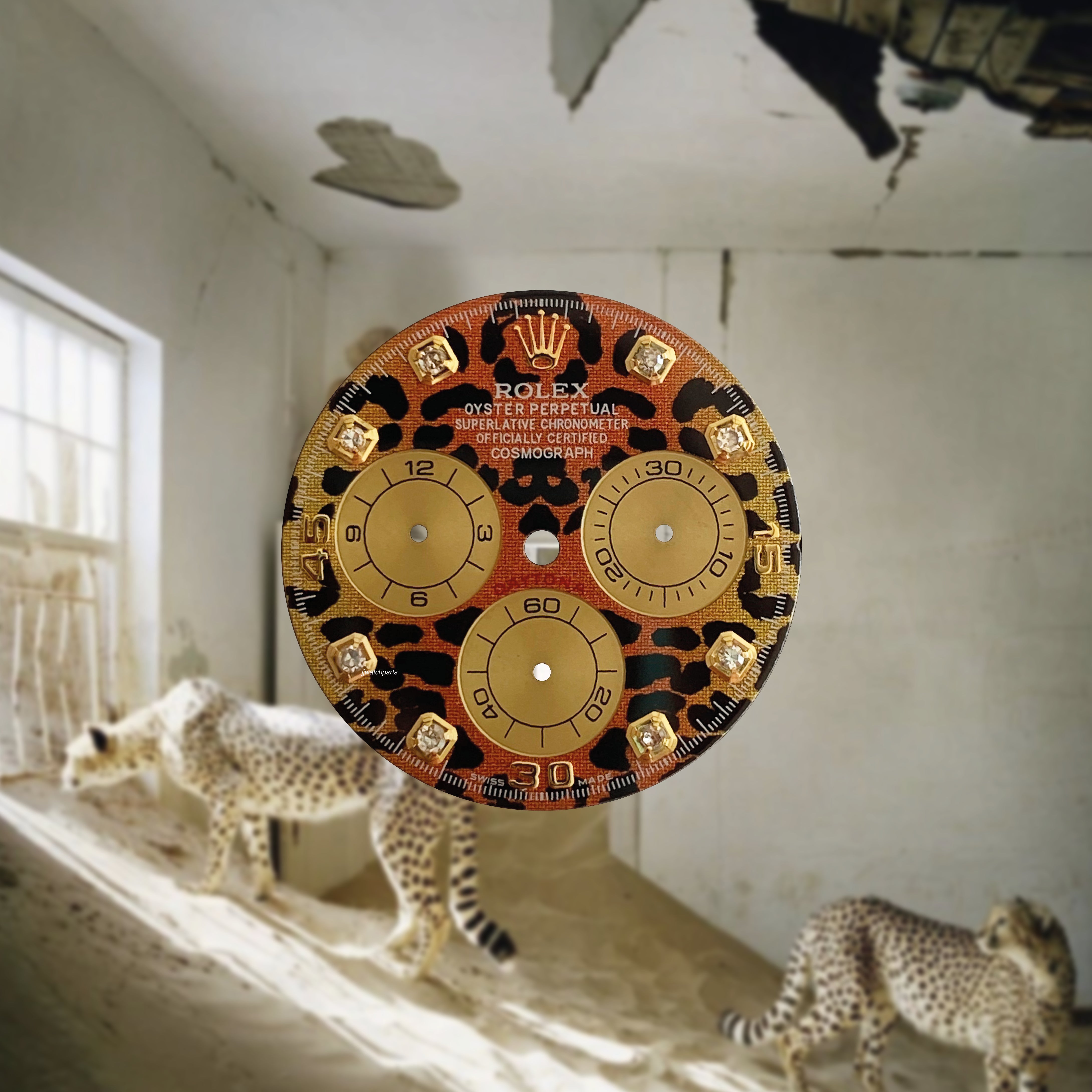 Custom Rolex Daytona 116598 SACO Leopard Dial 40mm - Cal 4130 ...