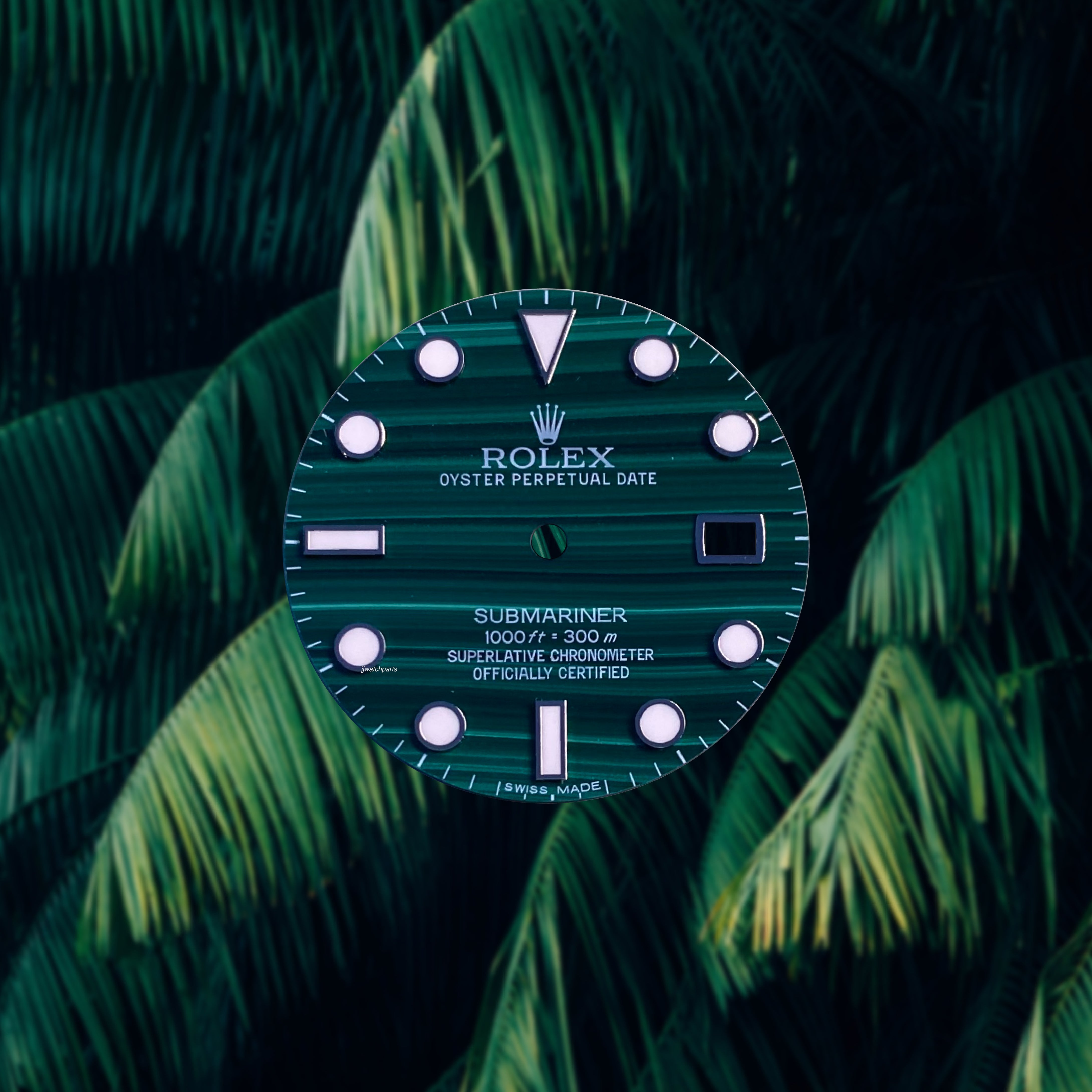 Custom Rolex Submariner 116610LV Malachite Dial 40mm - Cal 3135 ...