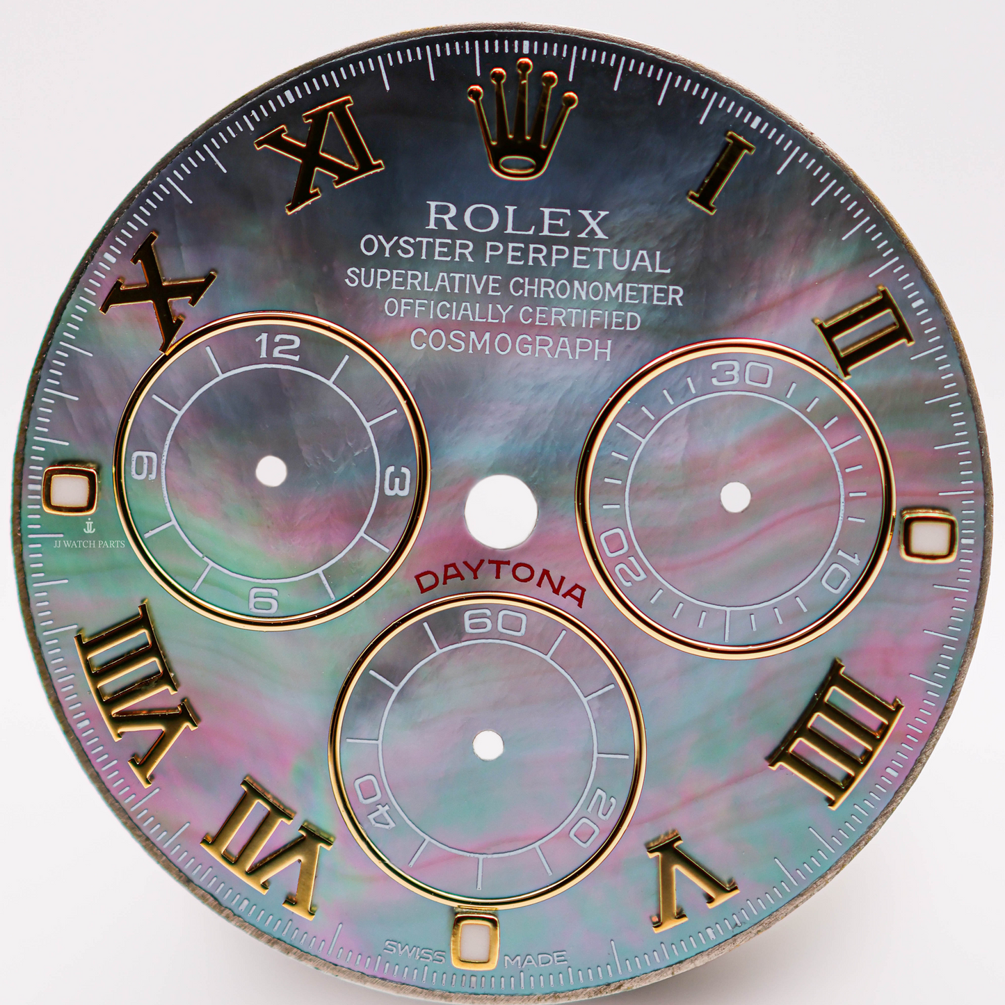 Custom Rolex Daytona 116508 Tahitian MOP Dial Roman Gold 40mm - Cal 4130