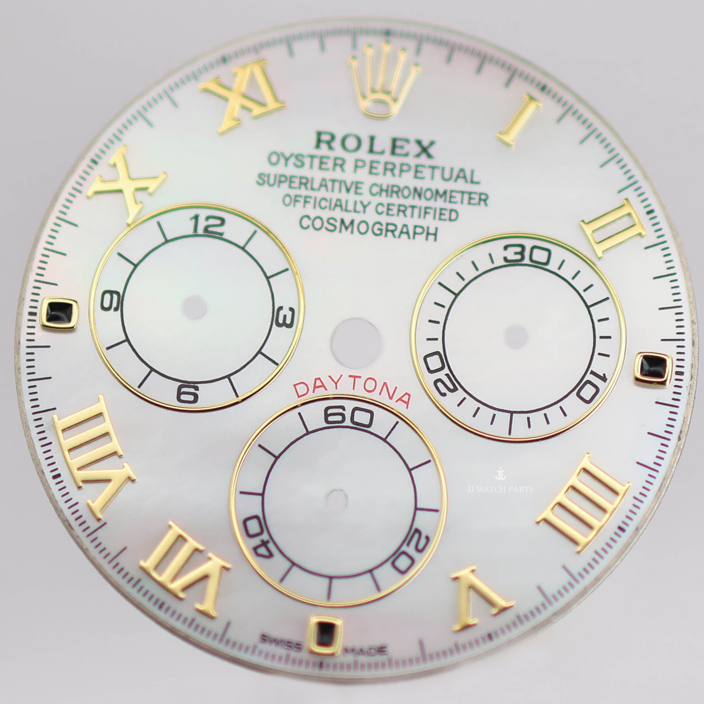 Custom Rolex Daytona 116508 White MOP Dial Roman Gold 40mm - Cal 4130