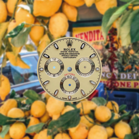 Custom Rolex Daytona 116520 "Panna Lemon" Dial